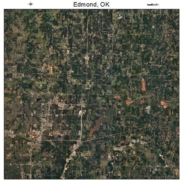 Edmond, OK air photo map