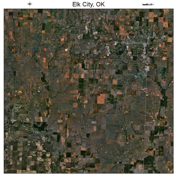 Elk City, OK air photo map