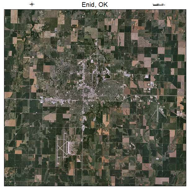 Enid, OK air photo map