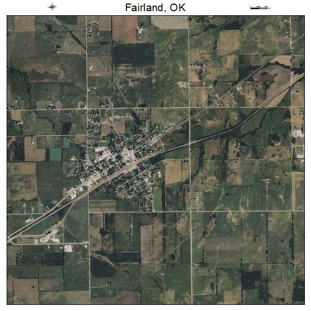 Fairland, OK air photo map