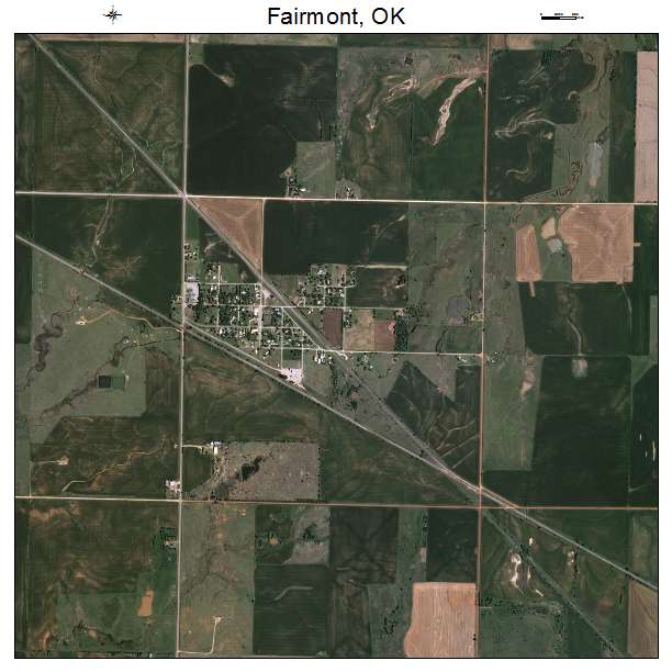 Fairmont, OK air photo map