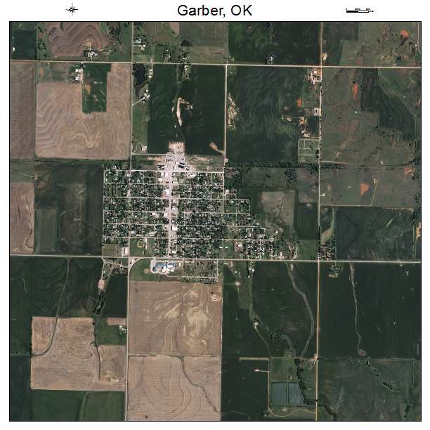 Garber, OK air photo map
