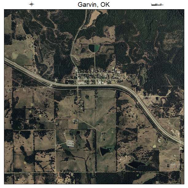 Garvin, OK air photo map