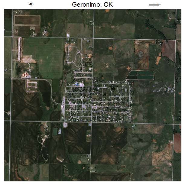 Geronimo, OK air photo map