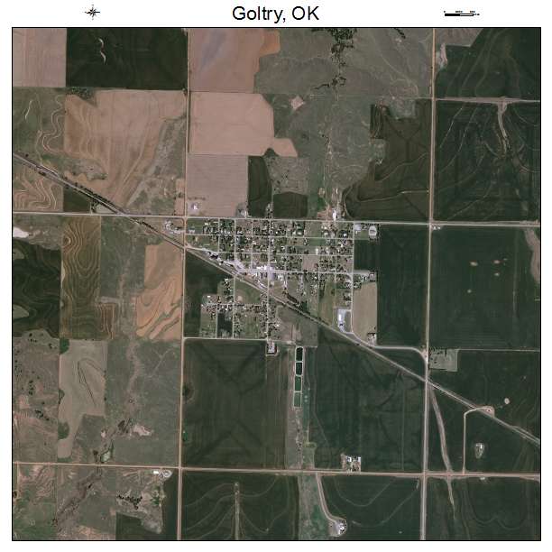 Goltry, OK air photo map