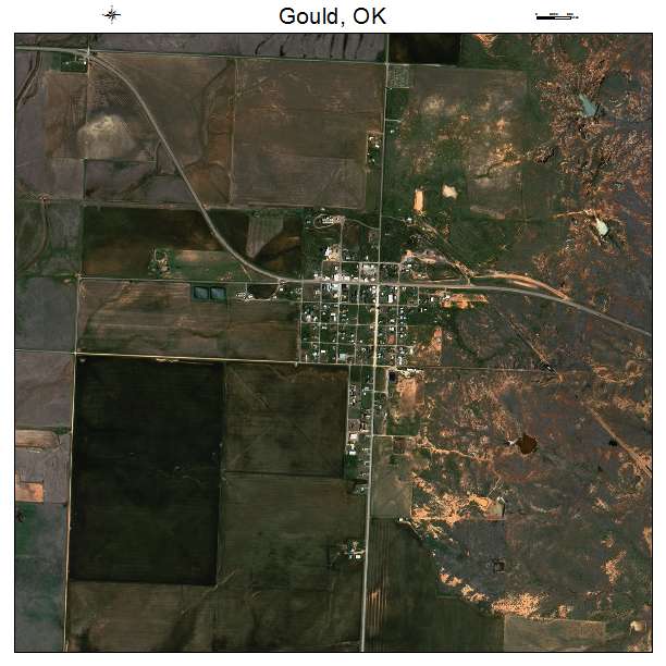 Gould, OK air photo map
