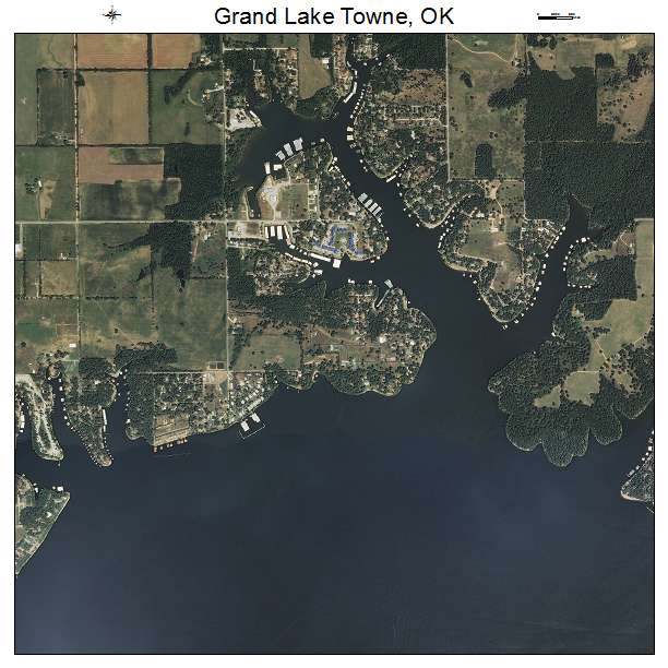 Grand Lake Towne, OK air photo map
