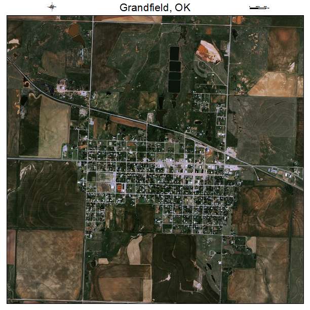 Grandfield, OK air photo map