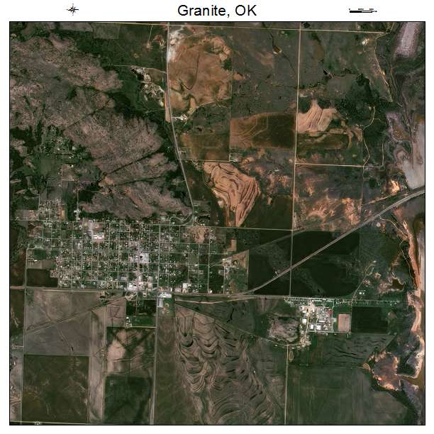 Granite, OK air photo map