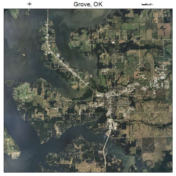 Grove, OK air photo map