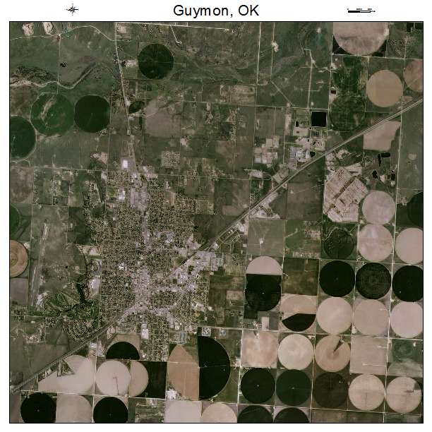 Guymon, OK air photo map