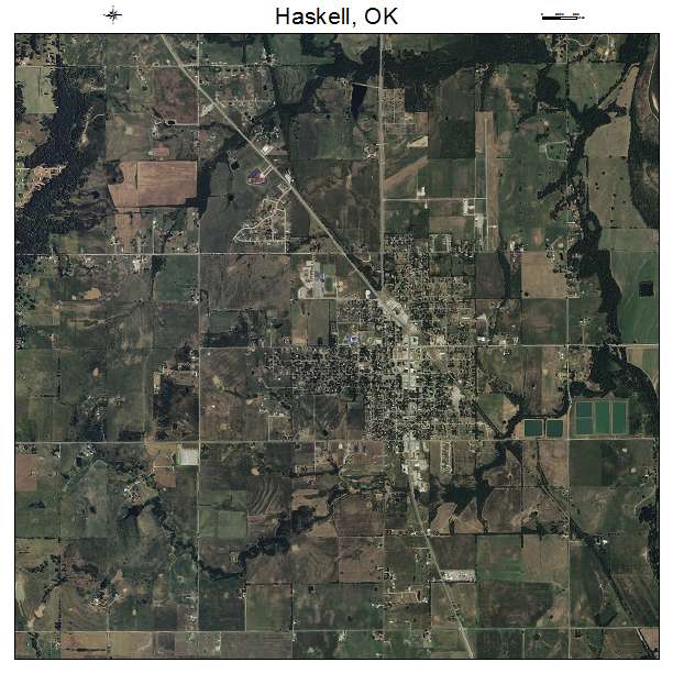 Haskell, OK air photo map