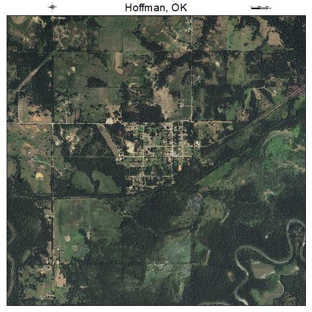 Hoffman, OK air photo map