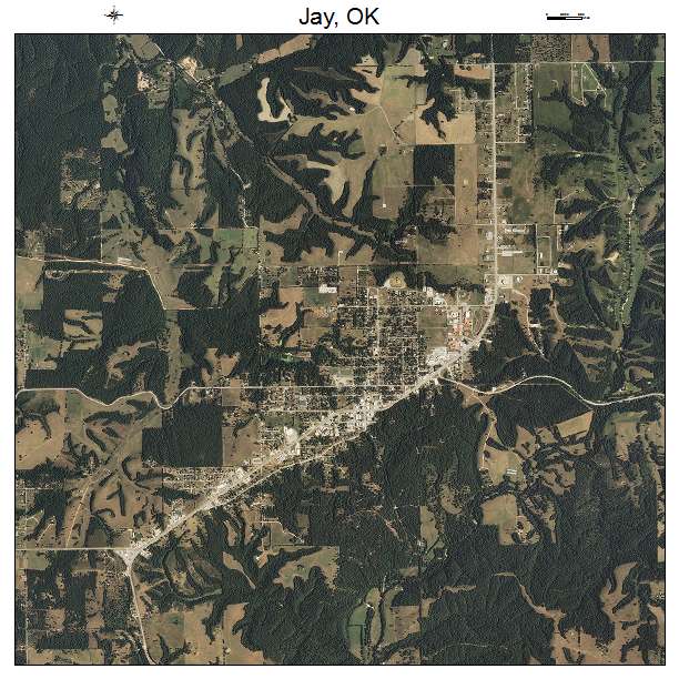 Jay, OK air photo map