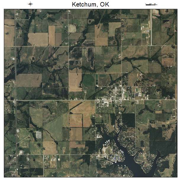Ketchum, OK air photo map