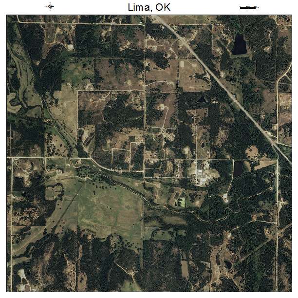 Lima, OK air photo map