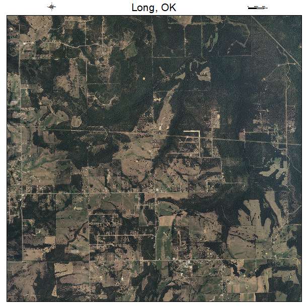 Long, OK air photo map