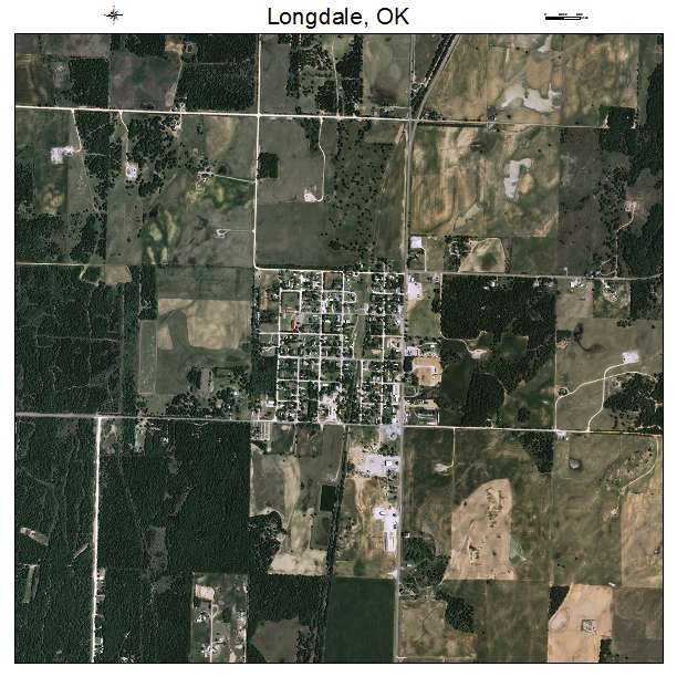 Longdale, OK air photo map