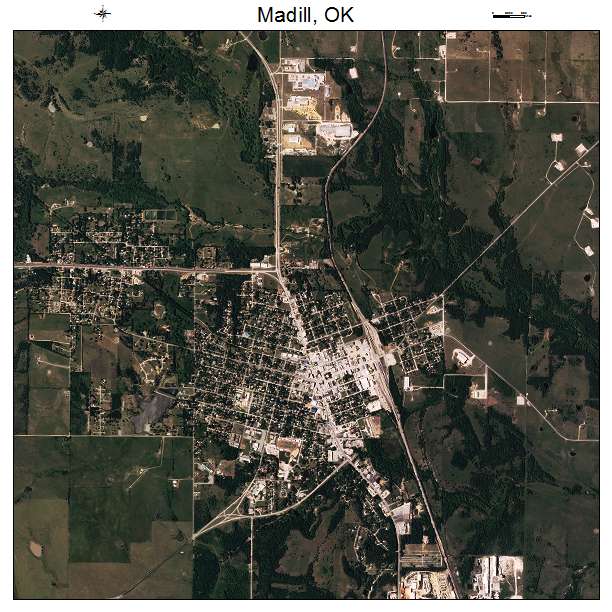 Madill, OK air photo map