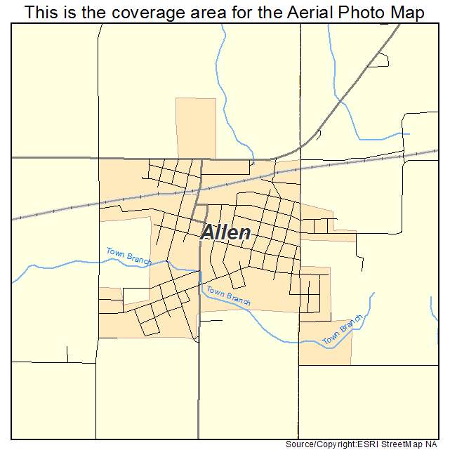 Allen, OK location map 