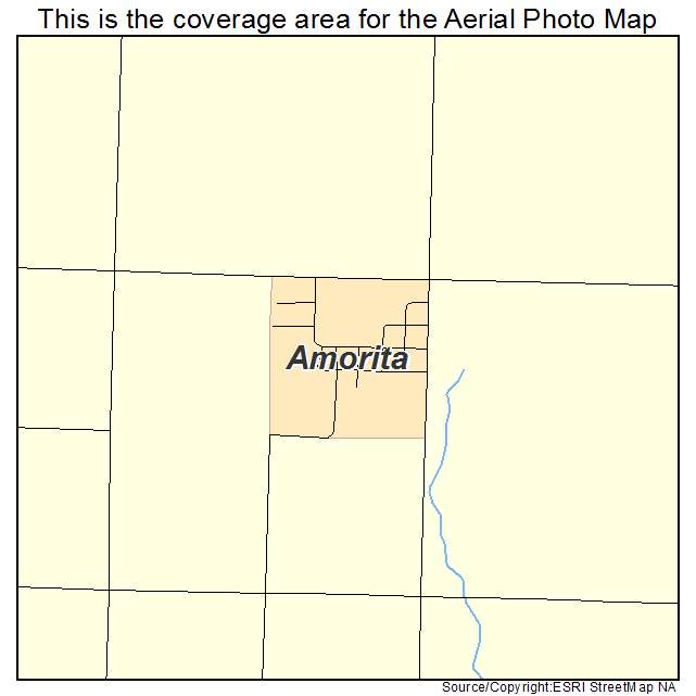 Amorita, OK location map 