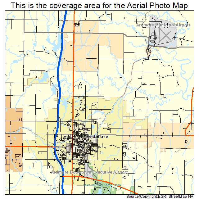 Ardmore, OK location map 