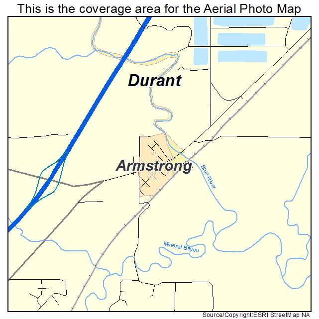 Armstrong, OK location map 