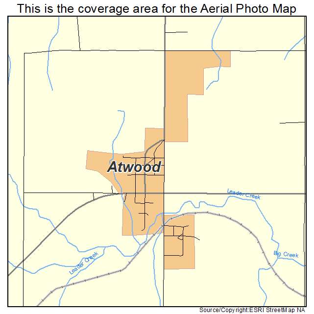 Atwood, OK location map 