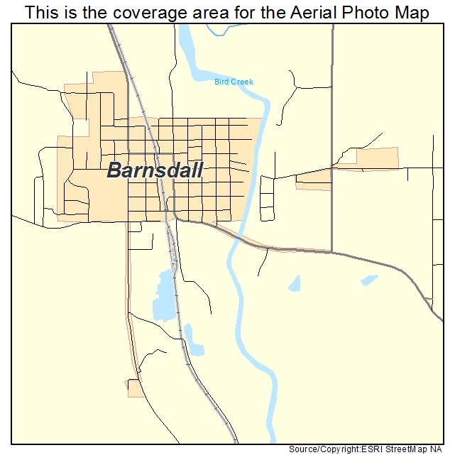 Barnsdall, OK location map 