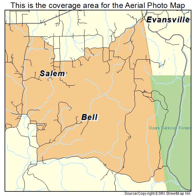 Bell, OK location map 