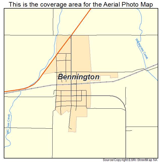 Bennington, OK location map 