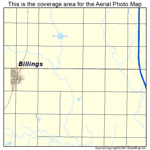 Billings, OK location map 