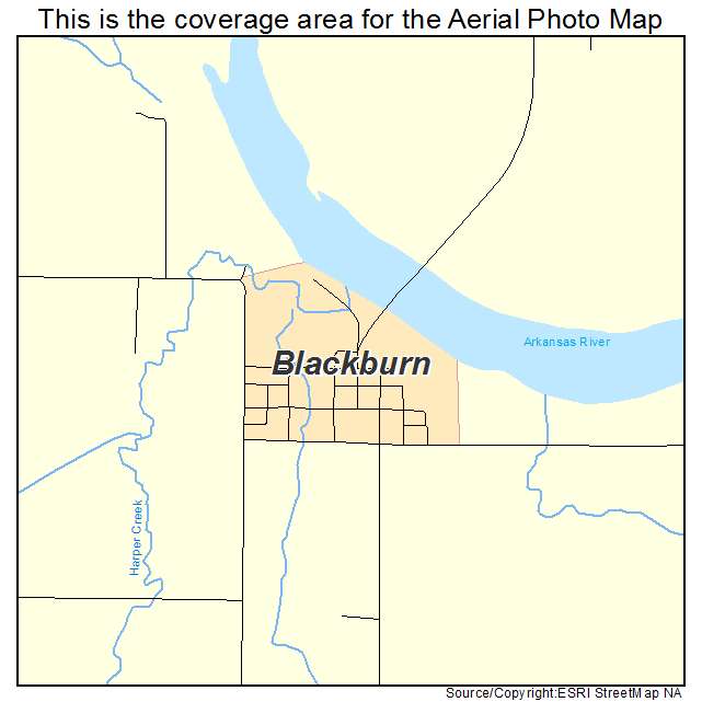 Blackburn, OK location map 