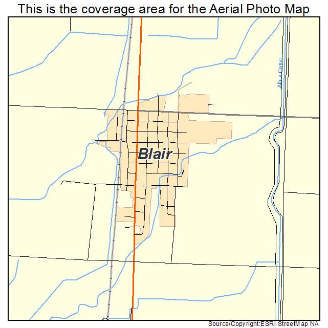 Blair, OK location map 