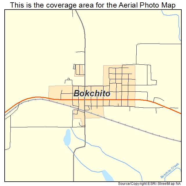 Bokchito, OK location map 