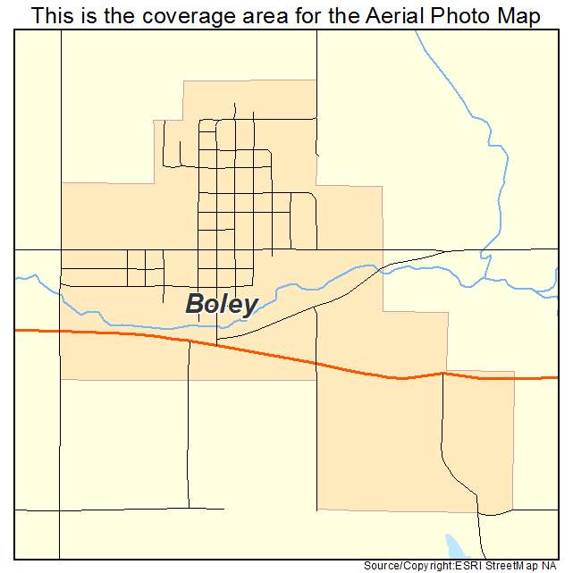 Boley, OK location map 