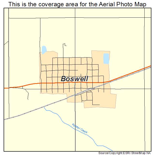 Boswell, OK location map 