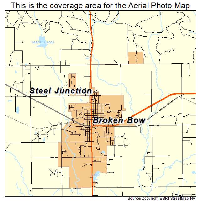 Broken Bow, OK location map 