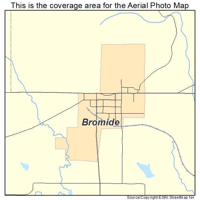 Bromide, OK location map 