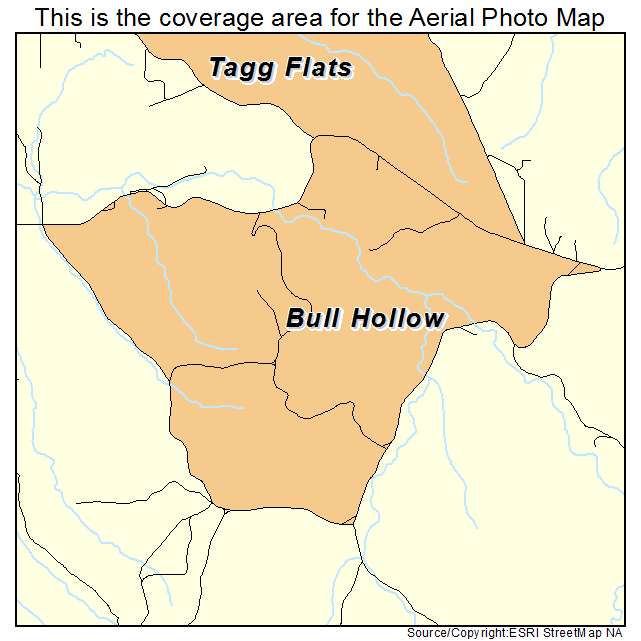 Bull Hollow, OK location map 