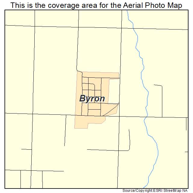 Byron, OK location map 