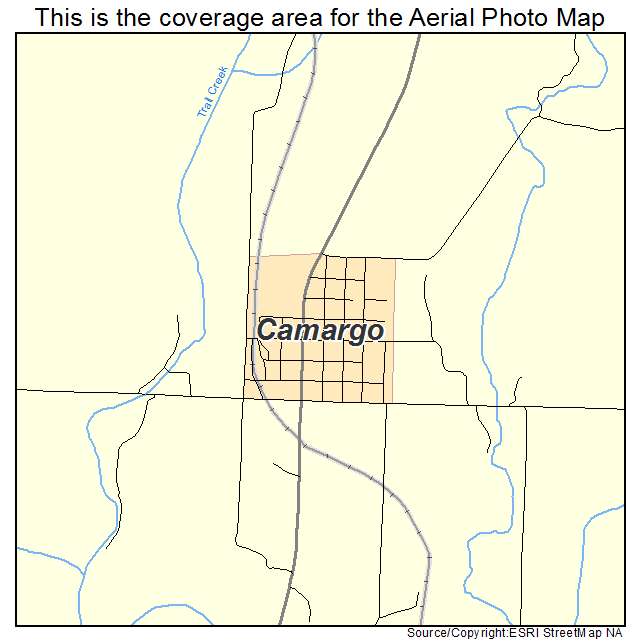 Camargo, OK location map 