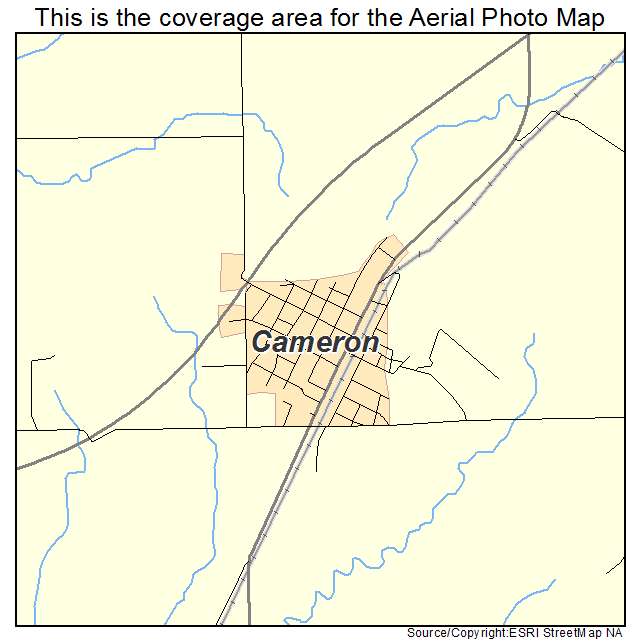 Cameron, OK location map 