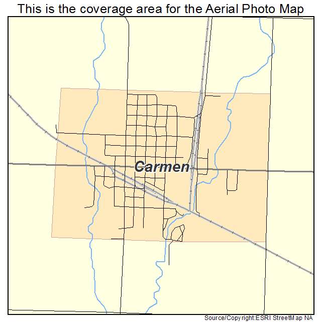 Carmen, OK location map 