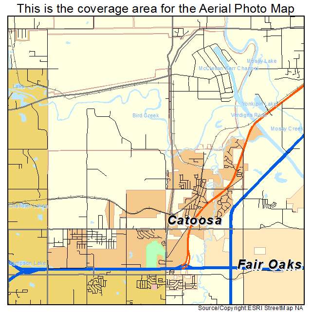 Catoosa, OK location map 