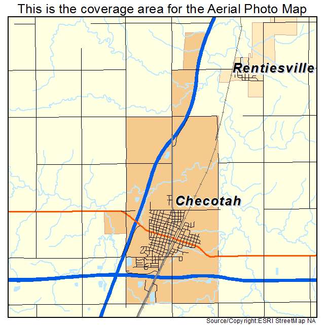 Checotah, OK location map 