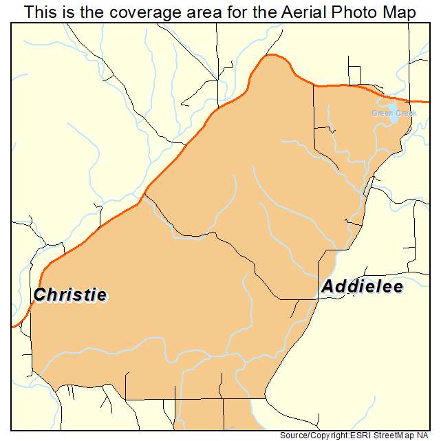 Christie, OK location map 