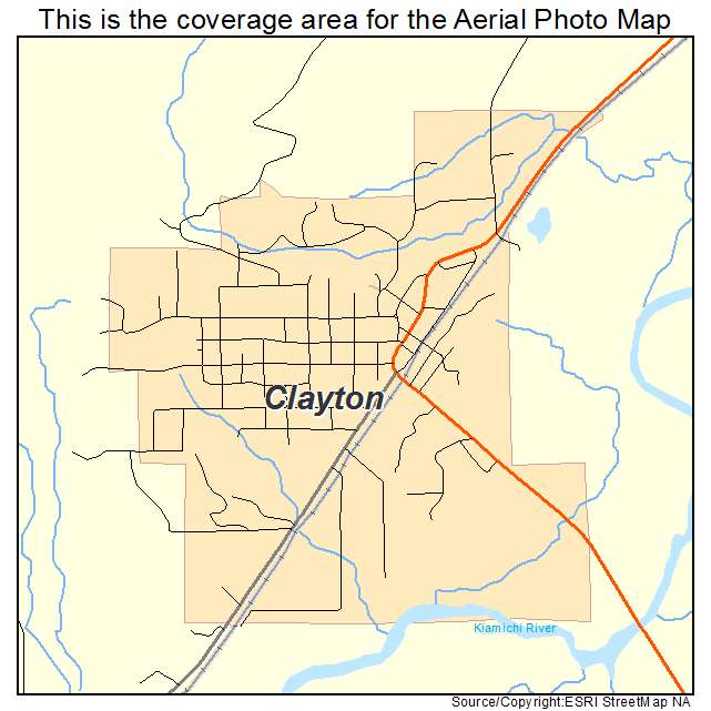 Clayton, OK location map 