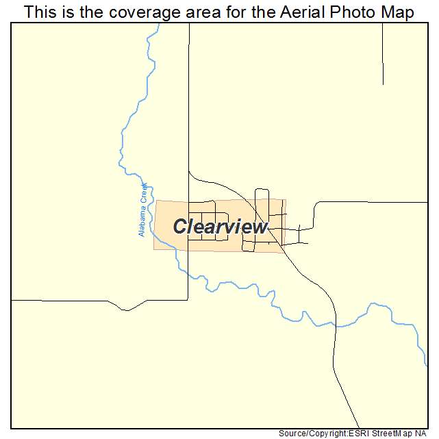 Clearview, OK location map 