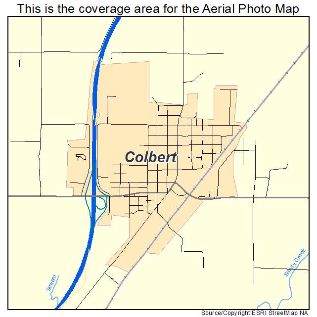 Colbert, OK location map 